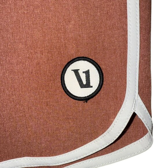 VUORI Cruise Boardshort Dark Penny Linen Texture Mens Size 34 - Picture 5 of 7